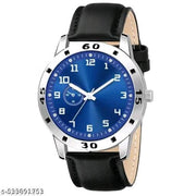 Yolako Blue Round  Copper Romen Leather Analog Boy and Men Watch