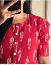 Block Print Anarkali Kurti
