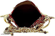 Designer Maroon Potli Bags for Ladies for Wedding Parties Mirror Embellished Embroidered Bag for Women