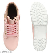 Meesho New Trendy Stylish Girl's Comfortable ,Lightweight, Fashionble ,Now Look ,Outdoor ,Ankle Length ,High heel, Walking, Chunky Boot ,Shoe For Women /Girl's/Ladies Boots For Women/Girl's Boots For Women.
