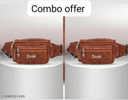 Zouki waist kamar pouch synthetic leather men s women combo