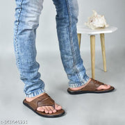 CALIBREL Men Brown Slippers | Slipper for men | Sandals for Men| Casual Sandals | Stylish, Comfortable & Durable | Men's Flip-Flops | Trendy men's footwear | Chappal for men | for Daily & Occasion