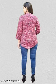 Women's Printed  Rayon Top
