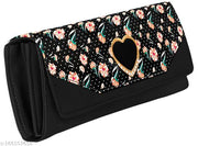 Women's and Girl's Synthetic Leather Mobile Hand Clutch Handbag Hand wallet Purse