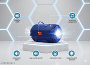 RG Bluetooth Wireless Speaker with Flashlight, SD Card & USB Support, Long Battery 6 HOURS Nonstop Play Time, High Volume Sound Portable Speaker