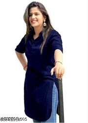 Raj Creation New Shirt Type Rayon Kurti Regular Slives