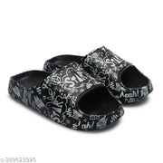 Boys New Tranding Black Slides, flip-flops, Light-weight, Comfortable, Outdoor-Indoor, Slipper for boys.