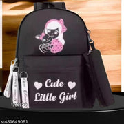 casual Waterproof regular size backpack for college Tuition and school girls Specially for blackpink Fans Pack Of 1PC