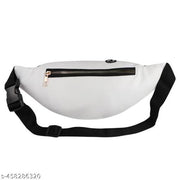 Nice Purse Classic Chest Crossbody Fanny Pack | Waist Pouch | Bum Bags (W.B-008-White) Waist bag  (White)