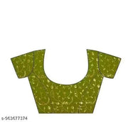 Women Green Leheriya Pattern Saree with Embroidered Lace Border, Traditional Ethnic Wear Saree, Festival Wear Fancy Saree for Women with Matching Blouse Piece