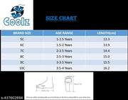 Coolz Kids Stylish Casual Comfortable Lightweight Shoes Dino Red for 1-4 Years Boys and Girls