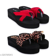 Two Soft Super Soft Quality Light Weight, Stylish & Comfortable Slippers / Flipflop for Women & Girls Combo of 2