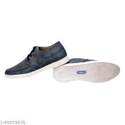 LE GREEM Men's Blue Comfortable & Smart Synthetic Lace Up Running  Walking  Casual Shoes Sneakers