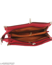 FLIKKER: Casual Women's Attractive Solid Clutch Women's Multi Zip Daily Use Maroon Red Clutches Handbag for Girls Baby Maroon Mobile Purse for Women (Maroon, Pack of: 1)