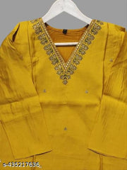 Embroidery work Daily wear kurti embroidery work on neck and allover kurti.