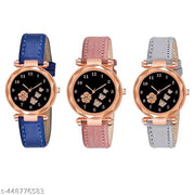 ButterFlyy Dial Combo Watch For Girls
