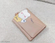 Small cute Girls & Women Wallet Tri-fold Wallet  ( Dezine As Par Market Avaliable )