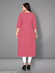 rayon kurti embroidery straight