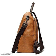Muchova Backpack For Women Lightweight Tan Colour Big Compartment Shoulder Bag Daily Travel Use Bag For Girls Ladies