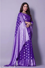 Pure Georgette Saree with Rich Woven  Design & Designer Blouse