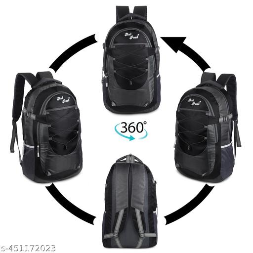 35 L Casual Waterproof Laptop Bag/Backpack for Men Women Boys Girls/Office School College Teens & Students (Black ,grey)