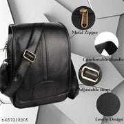 Messenger Sling Bag for Men | Synthetic Leather Executive Crossbody Bag | Travel Sling Bag, Adjustable Shoulder Strap