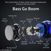 Buetooth Speaker, 3 Watt mini Bluetooth Speaker, Mega Bass Portable Speaker, Best Quality Speaker, Bluetooth Speaker 3D with Loud Stereo Sound and Long Playtime wth Wireless buds + Dark Blue Case - Combo