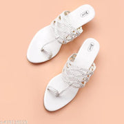 Women Modern Stylish Trending Braided Open Toe Solid heels sandals with 2 inch heel Height for Casual, Western Casual, Wedding, Ethnic And Every Occasion