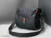 Unisex Waterproof Crossbody Sling Bag for Men & Women | Messenger Side Bag with Multi-Pockets & Adjustable Strap | Ideal for Travel, Office, College & Daily Outdoor Use (Navy Blue)  Grey, & Black
