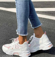 Woman stylish sneakers