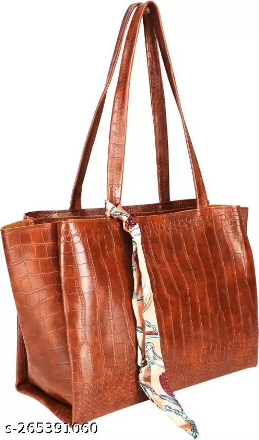 Trendy And Fashionable Tote Bag | Stylish Crocodile Texture Handbag | Classy Daily Companion Shoulder Bag | Travel Type Tote Handbag For Women's & Girls.