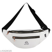 Nice Purse Classic Chest Crossbody Fanny Pack | Waist Pouch | Bum Bags (W.B-008-White) Waist bag  (White)