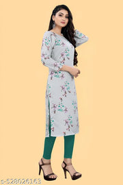 Women's and Girls Crepe Aline Straight kurti new arrival