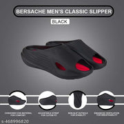Bersache  Lightweight Stylish  Slipper  With High Quality Sole For Men (Red-6147)