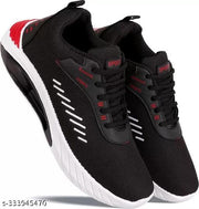 Combo of Men's Black Lightweight Sports Shoes - Pack of 2