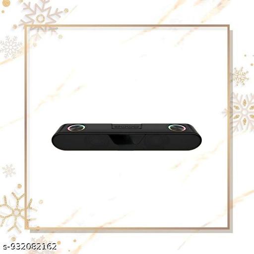 Portable Bluetooth Speaker, 16 Watts, Upto 8h Backup, Dual Drivers + Dual Passive Radiators, Call Function, Bluetooth v5.3 | USB | mSD| AUX, TWS, RGB LED