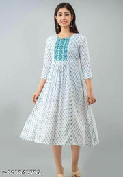 New Trendy Printed Embroidery Kurti