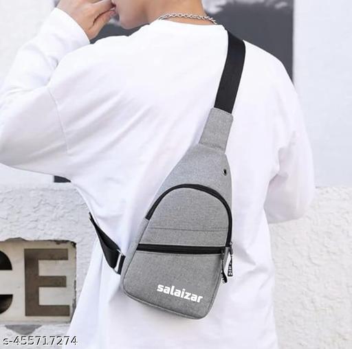 Fashionable Cross Body Bag for Men, women Stylish Shoulder Bag Chest Bags for travel CHEST BAG (Grey)