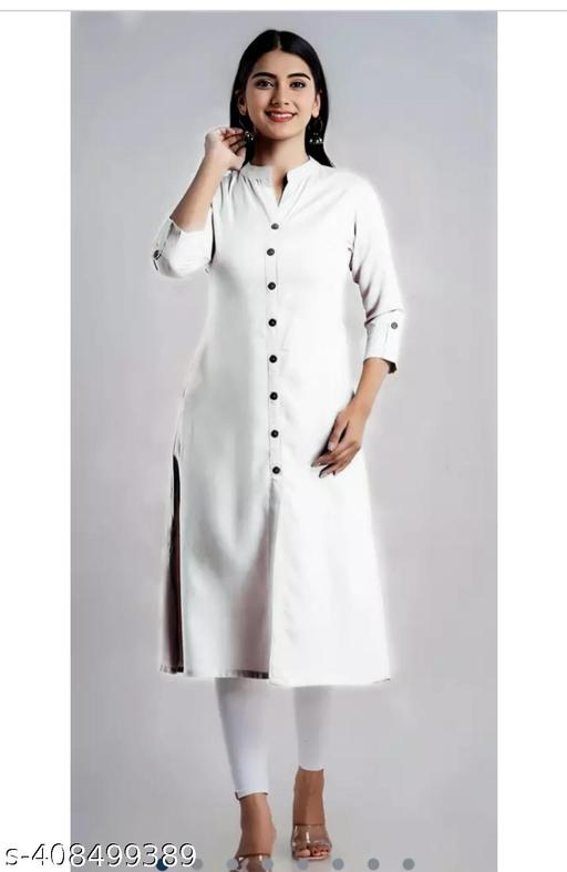 MANDARIAN COLLAR POCKET KURTI FOR WOMAN