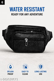 Latest Men Women Leather Waist Pack Travel Bags For MoneyY| Belt| Cards |Mobile| Documents| Kit| Books and Bills Dairy Pouch Cross Side Bag For Men Women .With Belt Stylish Small Luggage Accessories Bag I Waist Bags I Fanny pack.