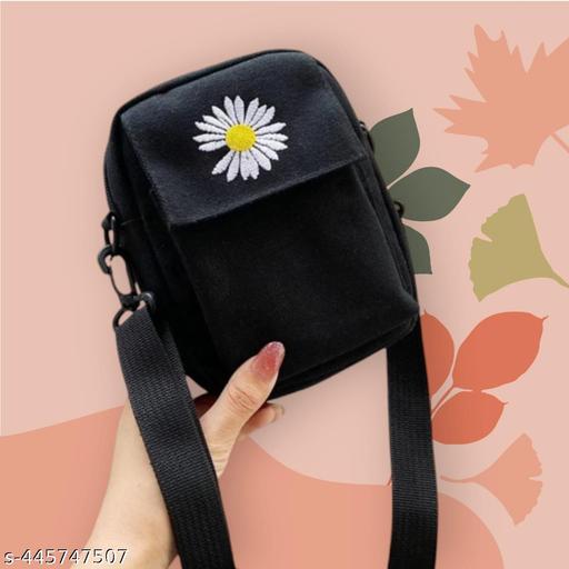 MessengerBag-Black Sling Bag (Black, 1.5 L)