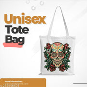 TrendoPrint Women & Girls Extra Spacious Cotton Multicolor Tote Bag-NDB49