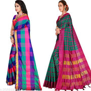 Cotton Fabric Saree For Women's