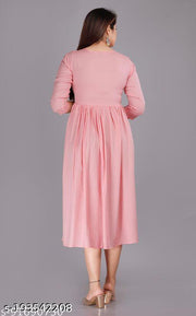 pink seqence Kurtis