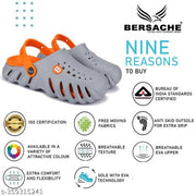 Bersache Comfortable Stylish fashionable Clogs For Men (Grey)
