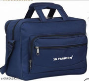[3N Fashion] Stylish Laptop Office Bag with Shoulder Strap – Blue/Black.