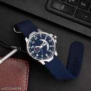 Midnight Blue Dial & Silicon Mesh Strap with Water Resistant & 6 Months Quartz Warranty Boys Series Analog Watch - For Boys Men & Girls