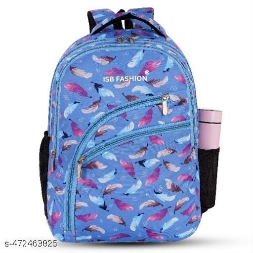 ISB Printed Backpack for school collage office Traveling Outdoor  Waterproof Polyester Material High Quality Bag Men Women Boys and Girls