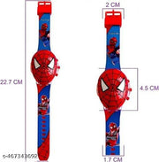 Digital Watch A1 QUALITY - For Boys & Girls 3D Action Figure, CARTOON CHARECTOR Hello Kitty, SPIDER MAN, DORAEMON Face Based Toy Design Digital Glowing Watch with Disco Music and Blinking Lights for Kids | for Boys &Girls- Good Birthday gift