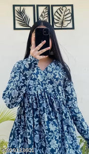 Womens Rayon Printed Kurti